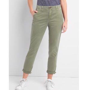 GAP Girlfriend Twill Stripe Chinos in Greenway 14